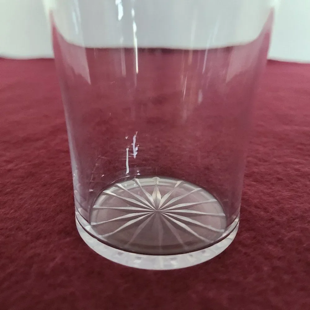 Cambridge Glass Bacchus Grapes Grapevine Leaf Crystal Juice Glass Antique Etched